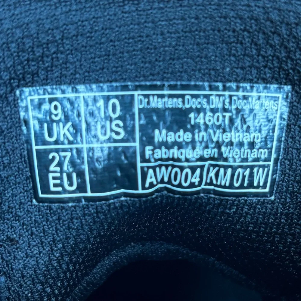 Dr Martens Black Leather Boots